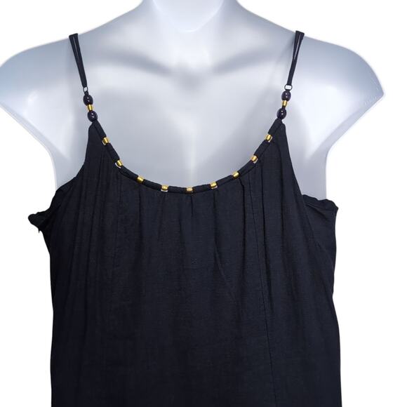 Calypso St. Barth Maxi Dress Womens Size XXL Navy Blue Flowy Linen Blend NEW NWT - Picture 4 of 16